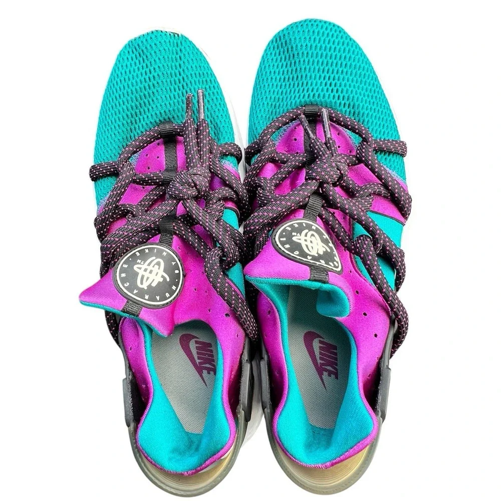 Nike‎ Air Huarache NM Radiant Emerald Size 8 Mens Purple Blue 705159-305 Green